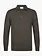 PROFUOMO Luxury Basic one piece polo lange mouw bruin