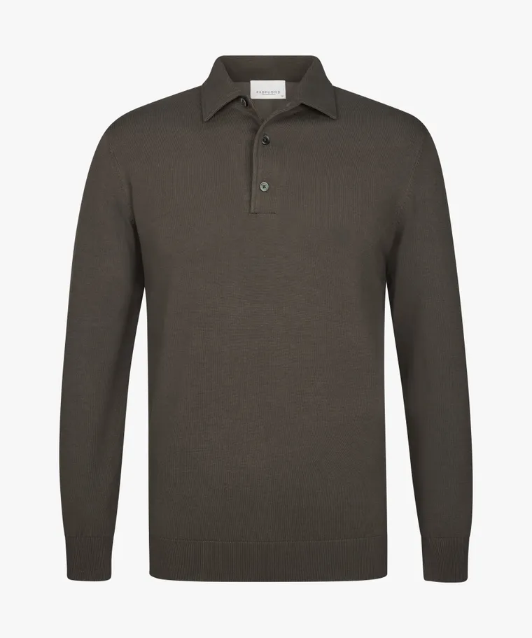 PROFUOMO Half zip Brown