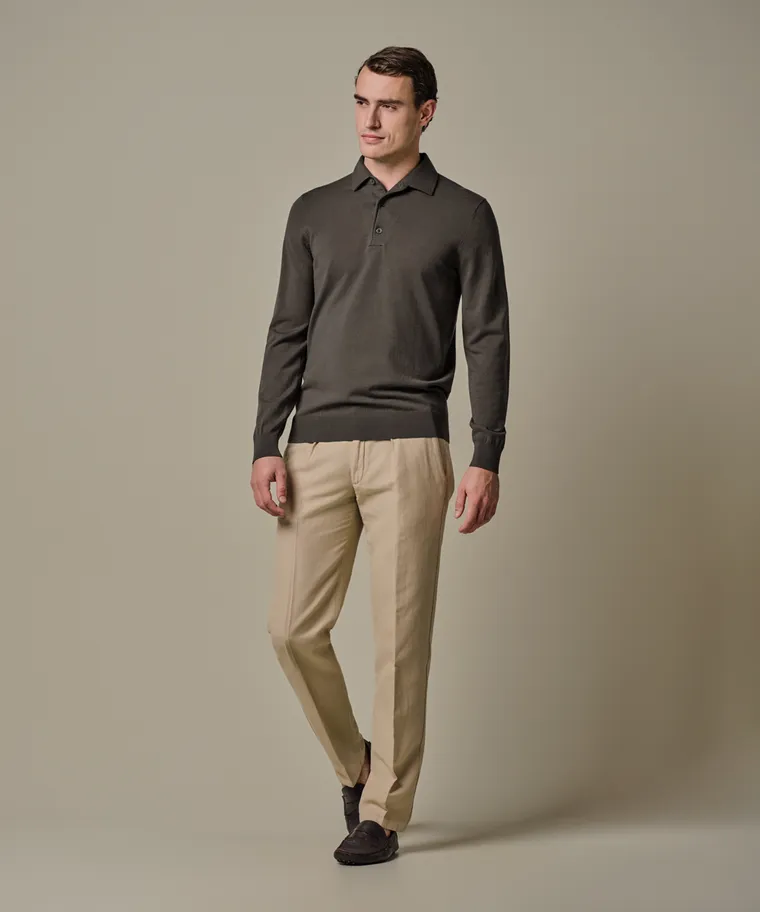 PROFUOMO Half zip Brown