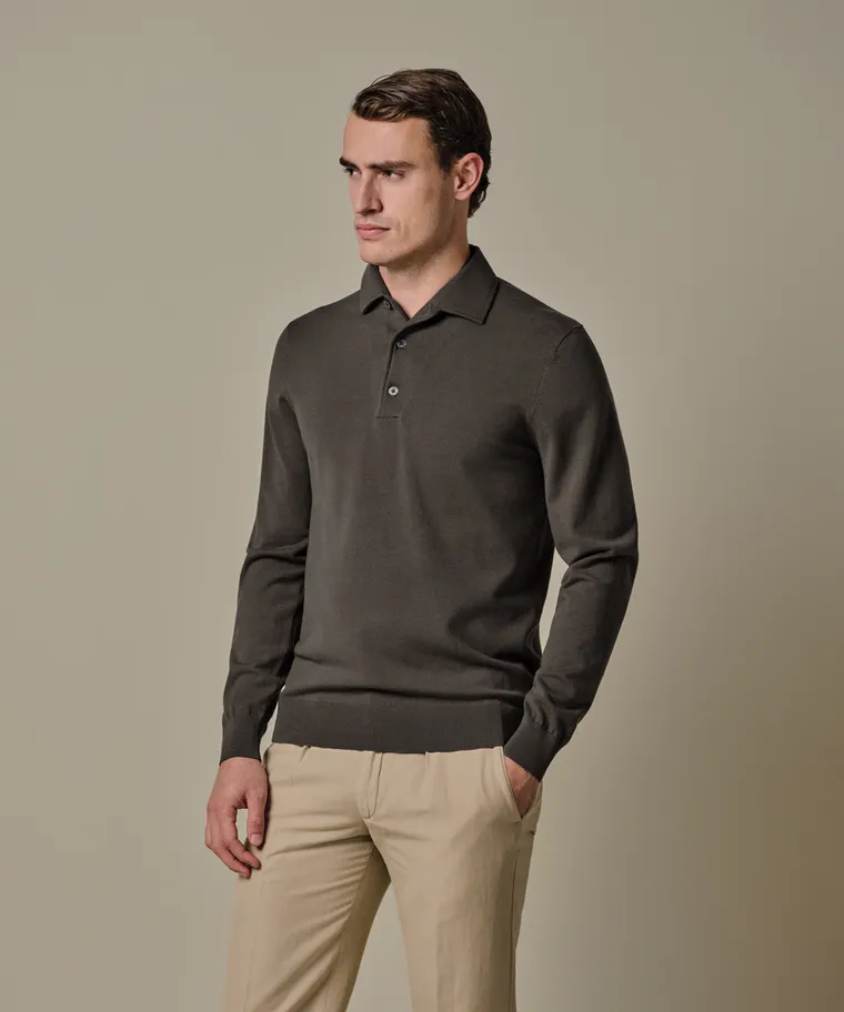 PROFUOMO Half zip Brown