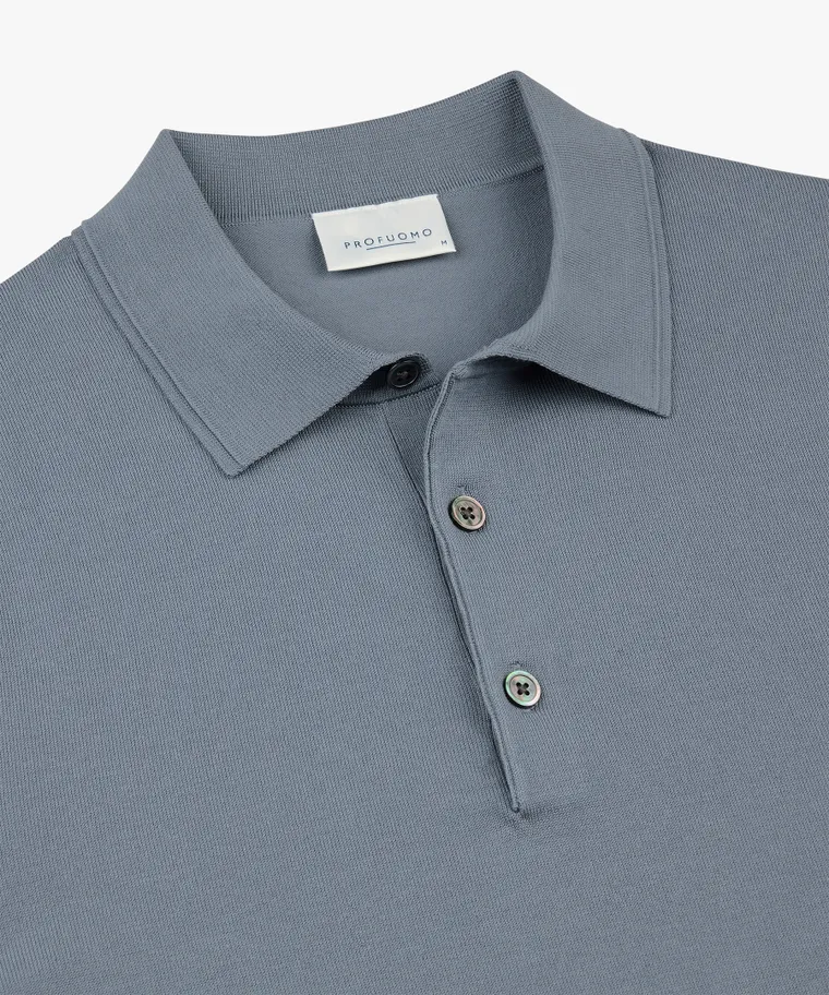 PROFUOMO Polo Grey blue