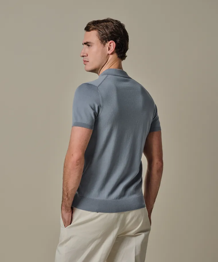 PROFUOMO Polo Grey blue