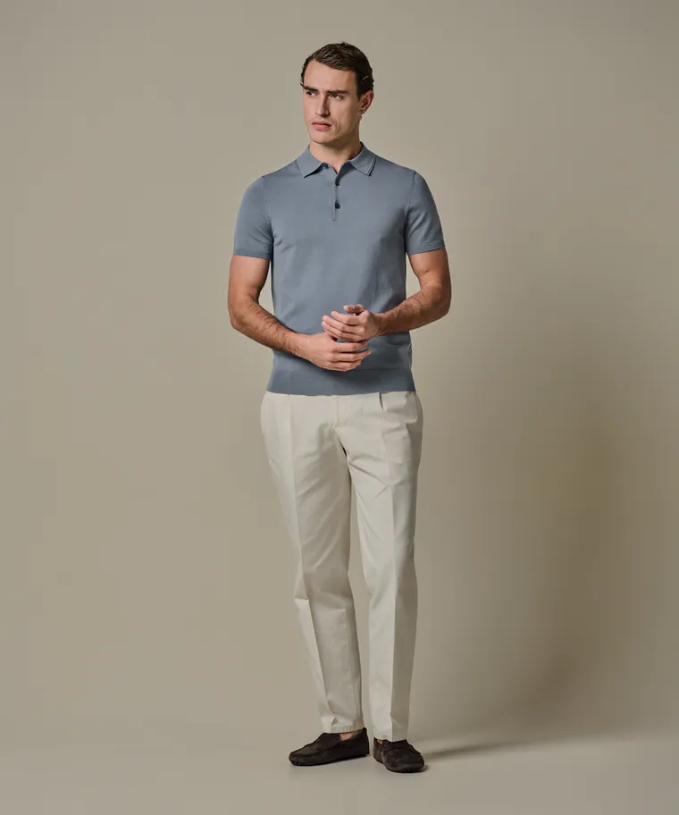 PROFUOMO Polo Grey blue