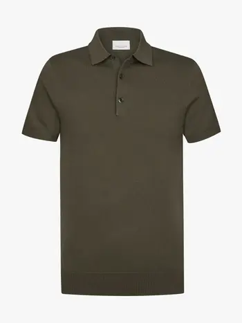 PROFUOMO Luxury Basic polo bruin