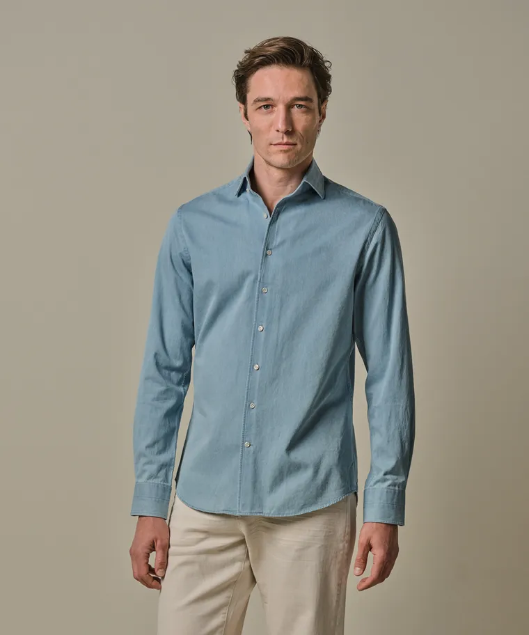 PROFUOMO Spijkerhemd Blue