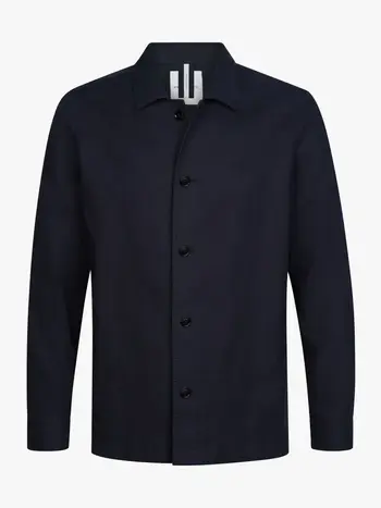 PROFUOMO Linnen overshirt navy