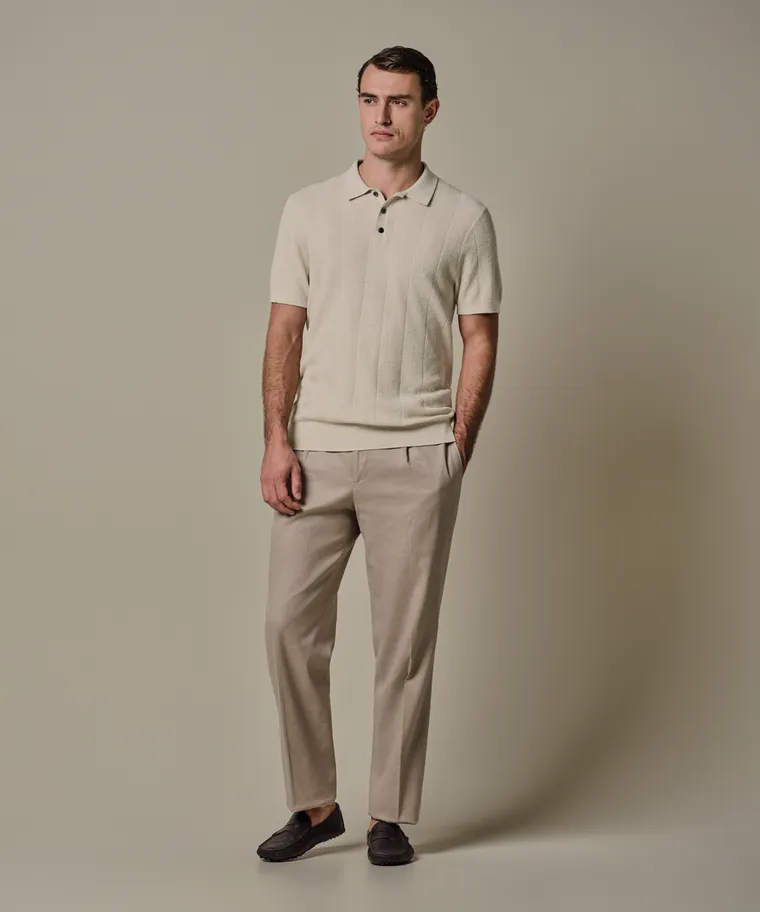 PROFUOMO Polo Raw white