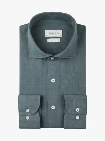 PROFUOMO Overhemd linnen Grey