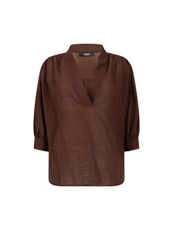 Jansen Amsterdam Pem blouse brown