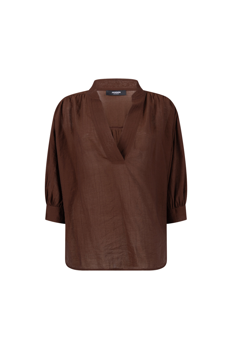 Jansen Amsterdam Pem blouse brown