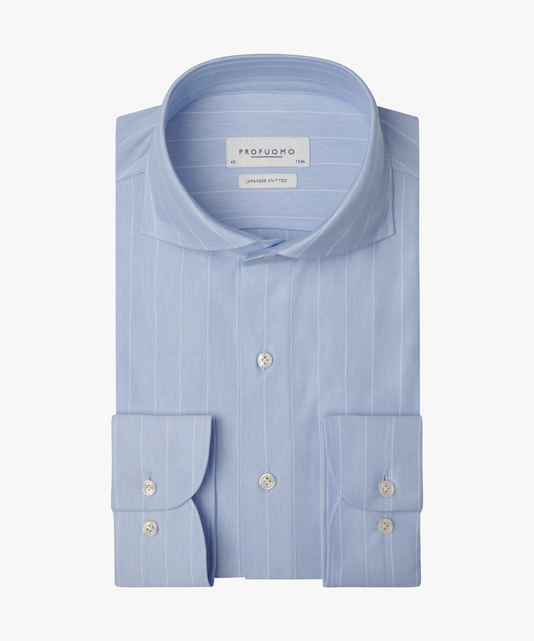 PROFUOMO Overhemd Light blue Stripe