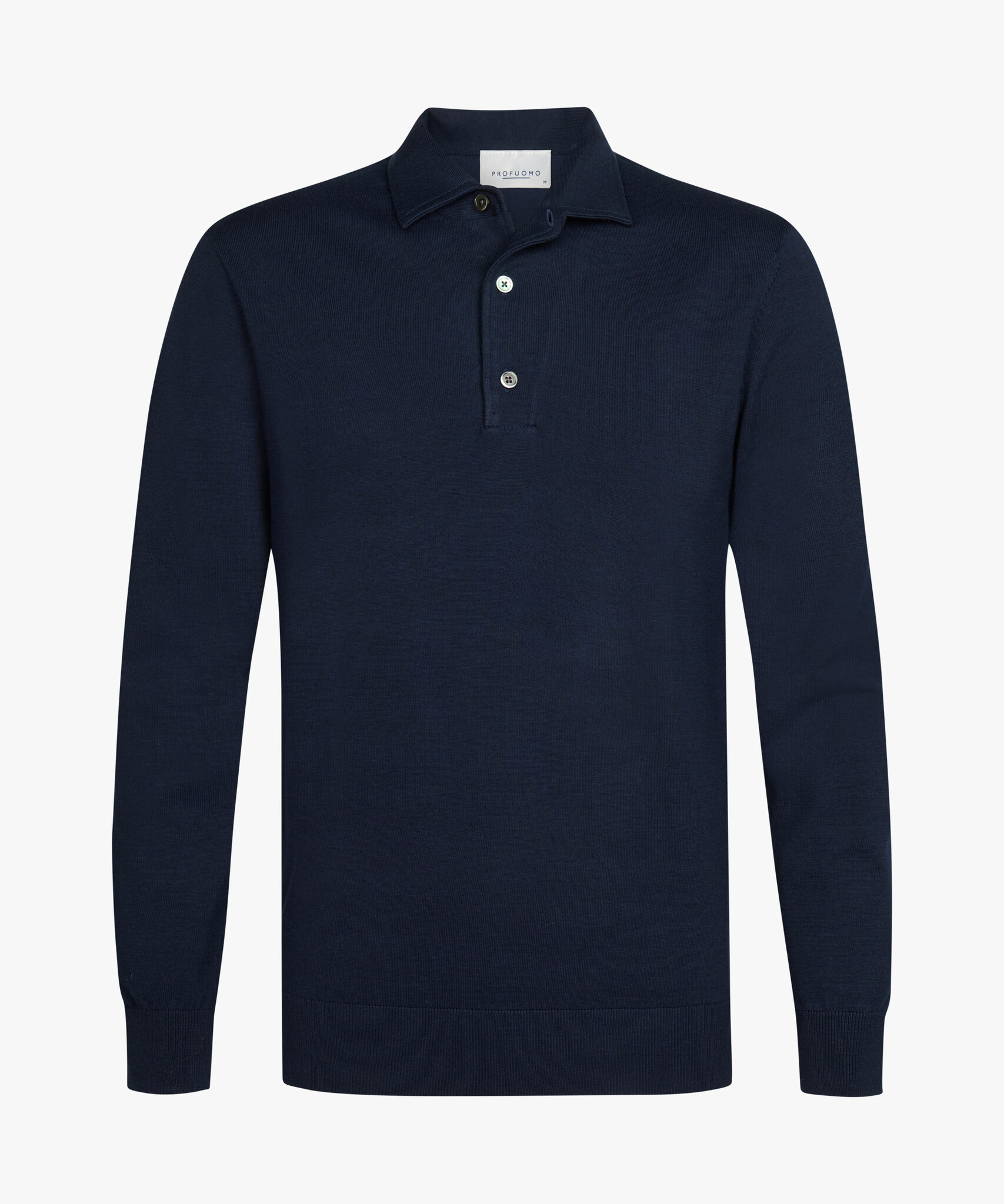 PROFUOMO Polo lange mouw Dark blue