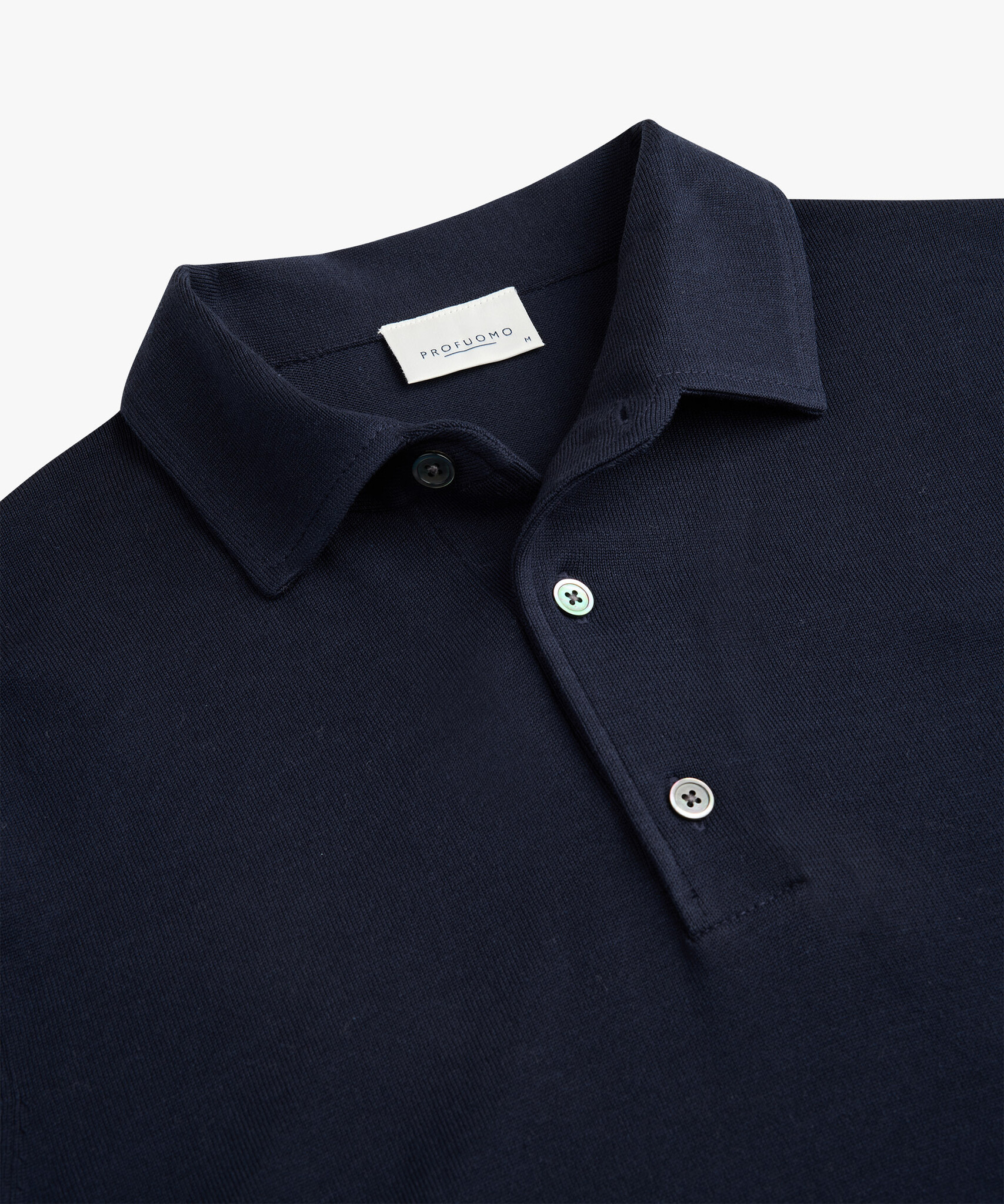 PROFUOMO Polo lange mouw Dark blue