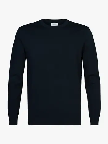 PROFUOMO Luxury Basic crewneck navy