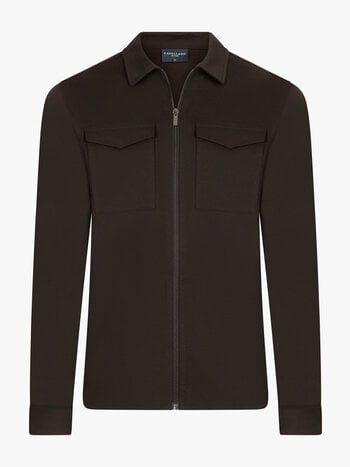 CAVALLARO Zeradino overshirt dark brown