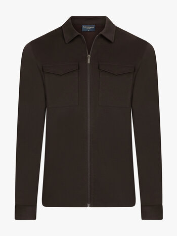 CAVALLARO Zeradino overshirt donkerbruin