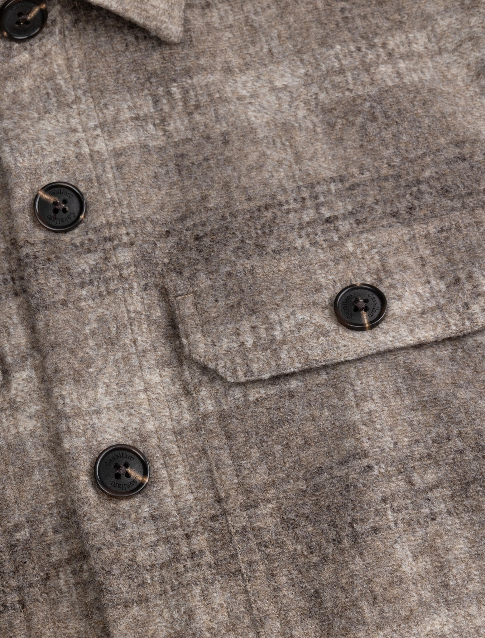 CAVALLARO  Selvoni overshirt taupe