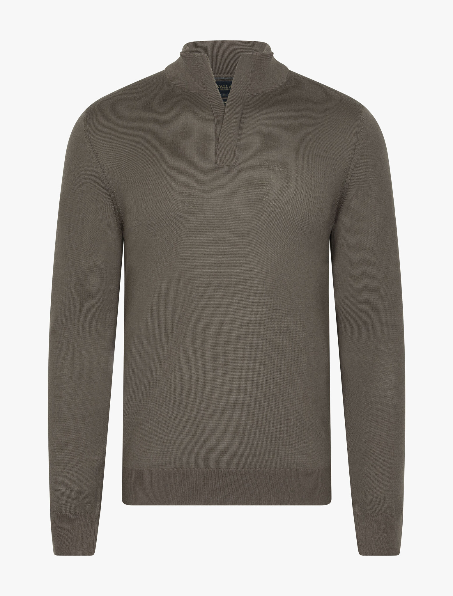 CAVALLARO  Saronno half zip pullover dark taupe