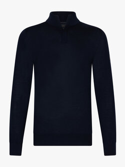 CAVALLARO Saronno half zip trui donkerblauw