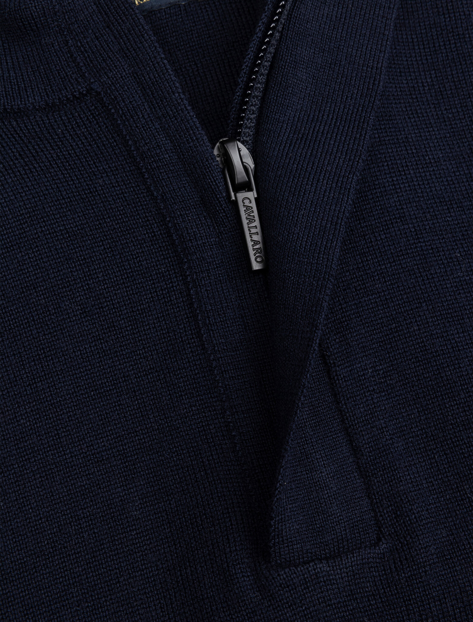 CAVALLARO  Saronno half zip pullover dark blue
