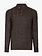 CAVALLARO  Corato half button pullover dark brown melange