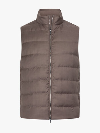 CAVALLARO Toligio bodywarmer dark taupe melange