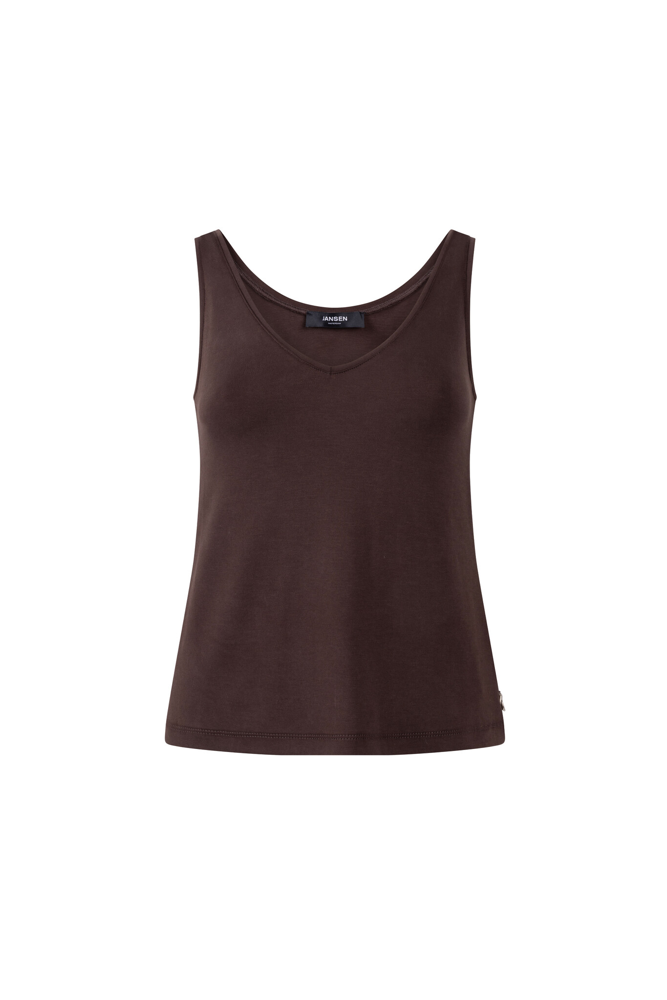 Jansen Amsterdam River singlet tencel dark brown