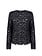 Jansen Amsterdam Kiki top lace shoulderpad long sleeve dark blue