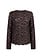 Jansen Amsterdam Kiki top lace shoulderpad long sleeve dark brown