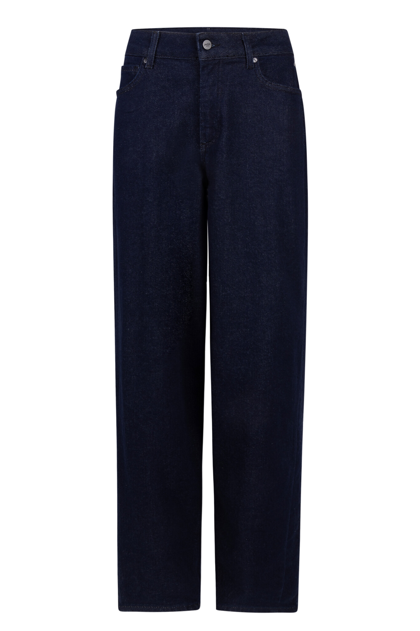 Jansen Amsterdam Jayda jeans barrel long dark blue denim