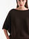 Jansen Amsterdam Dacota trui round short batwing sleeve dark brown