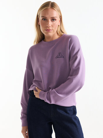 Jansen Amsterdam Alicia trui sweat heels print long sleeve wine