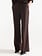 Jansen Amsterdam Alice broek wide leg long dark brown
