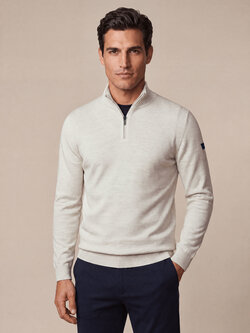Cavallaro Napoli Merino Half Zip Pullover Kit