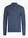 Cavallaro Napoli Merino Half Zip Pullover Mid Blue