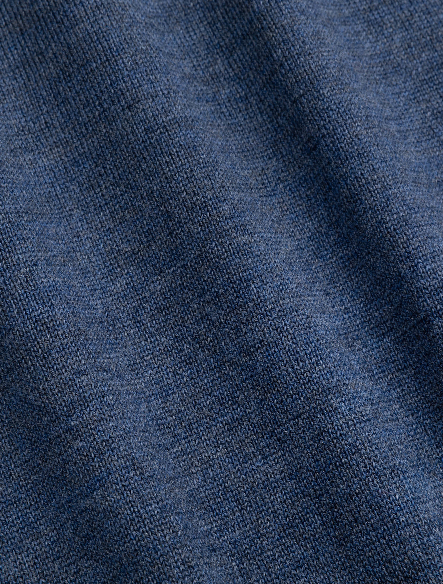 Cavallaro Napoli Merino Half Zip Pullover Mid Blue