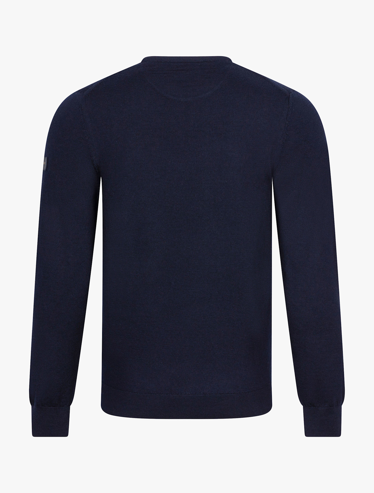 Cavallaro Napoli Merino Round Neck Pullover Dark Blue