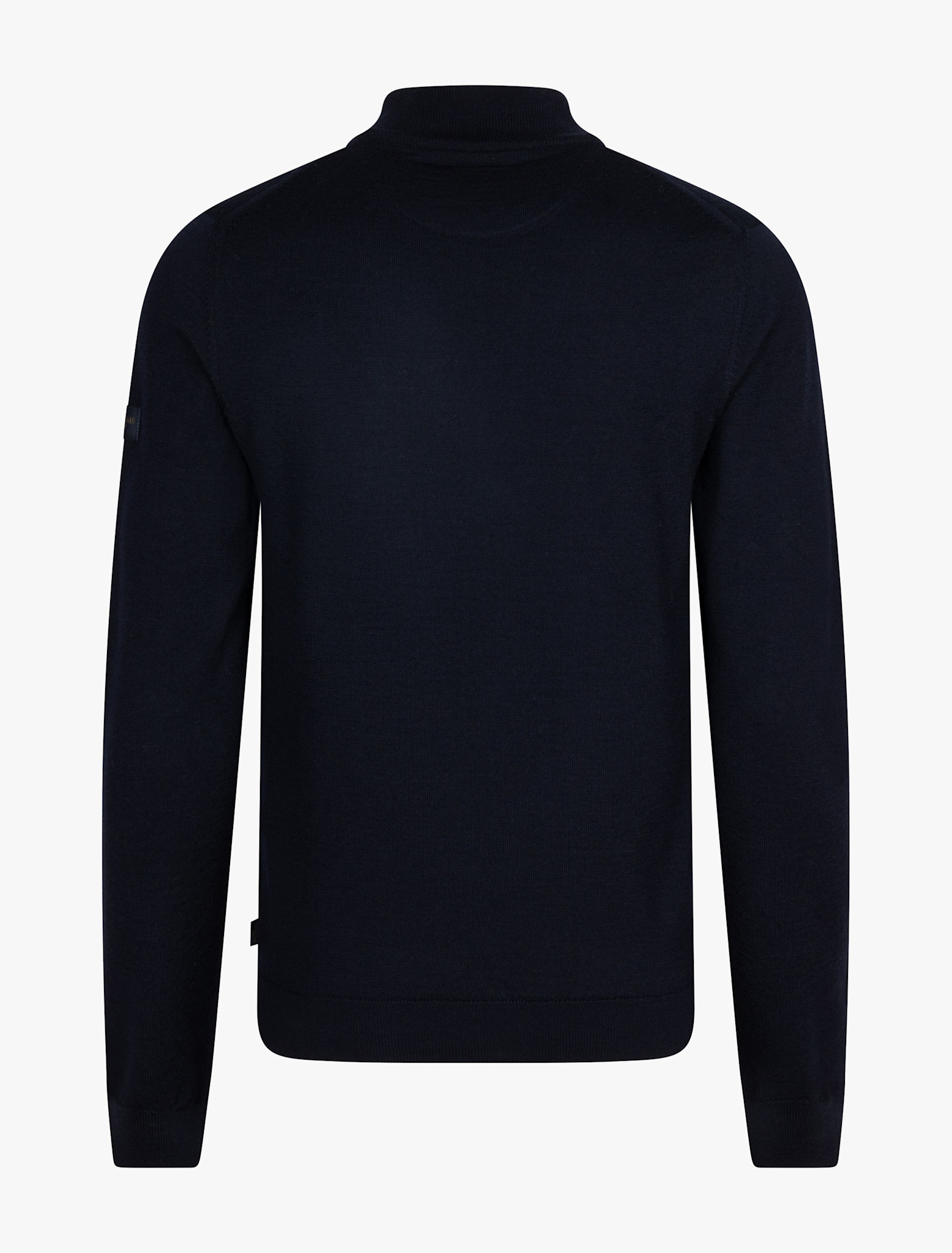 Cavallaro Napoli Merino Full Zip Cardigan Dark Blue
