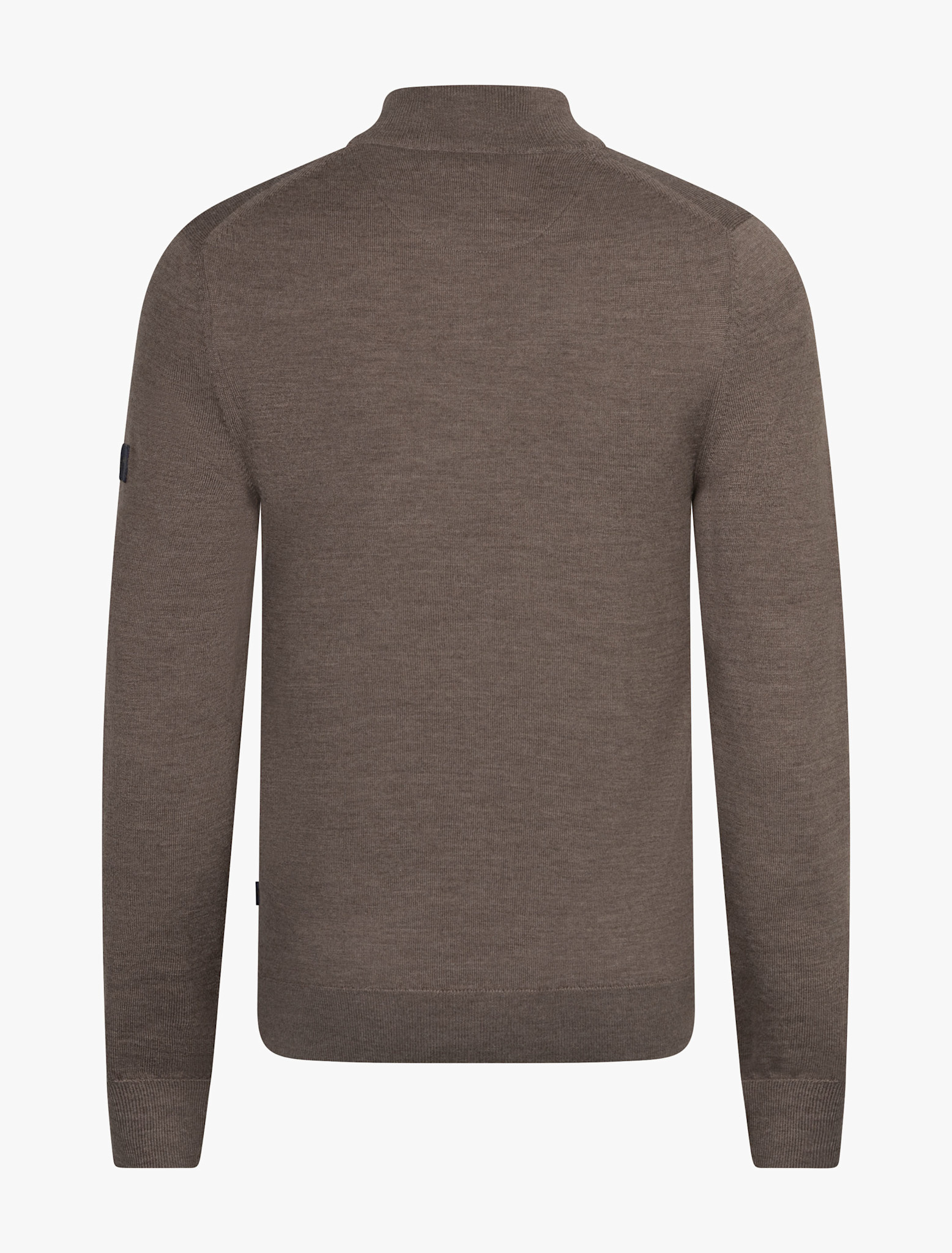 Cavallaro Napoli Merino Half Zip Pullover Taupe