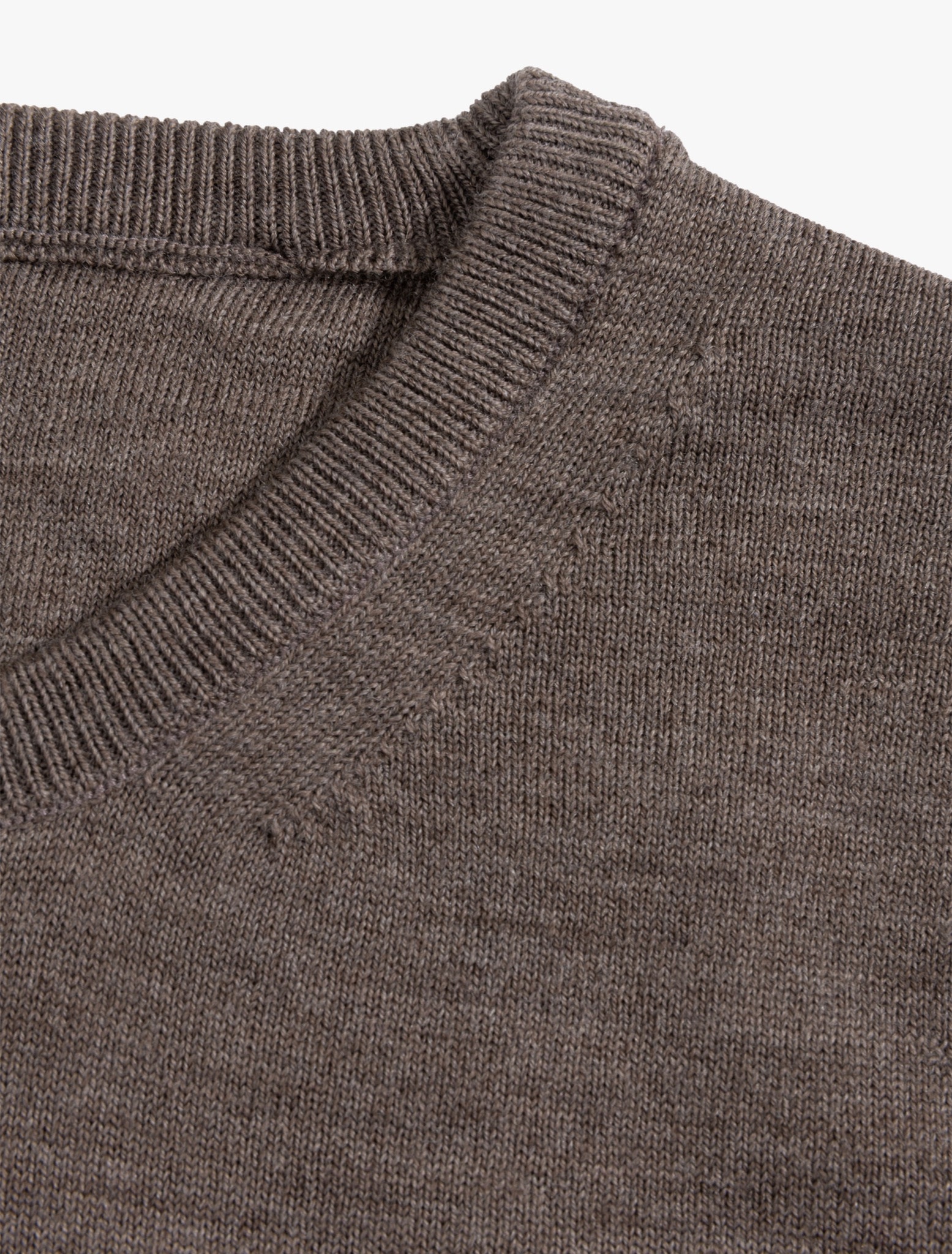 Cavallaro Napoli Merino Round Neck Pullover Taupe