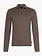 Cavallaro Napoli Merino Long Sleeve Zip Polo Taupe