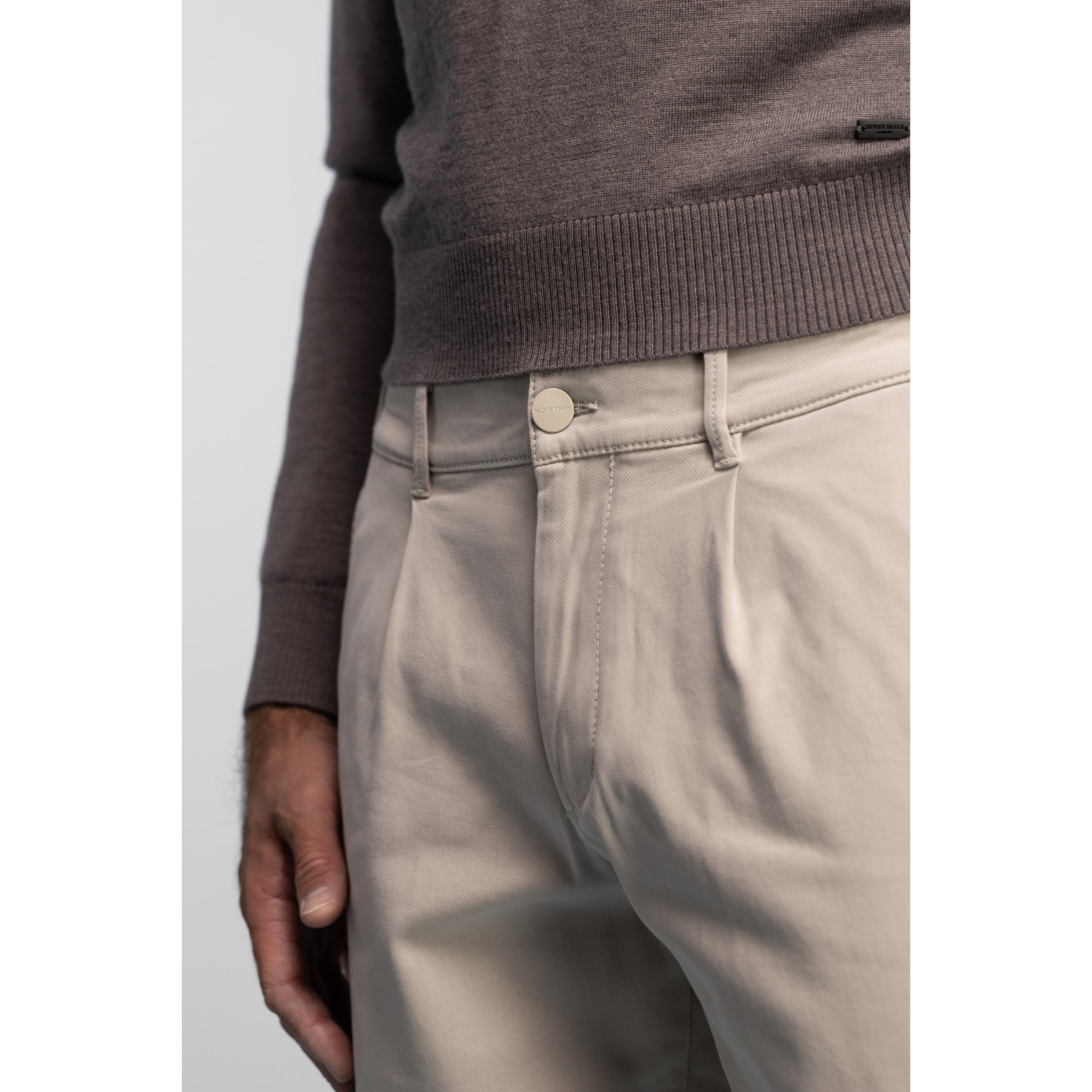 NORTH84  Pleated chino beige
