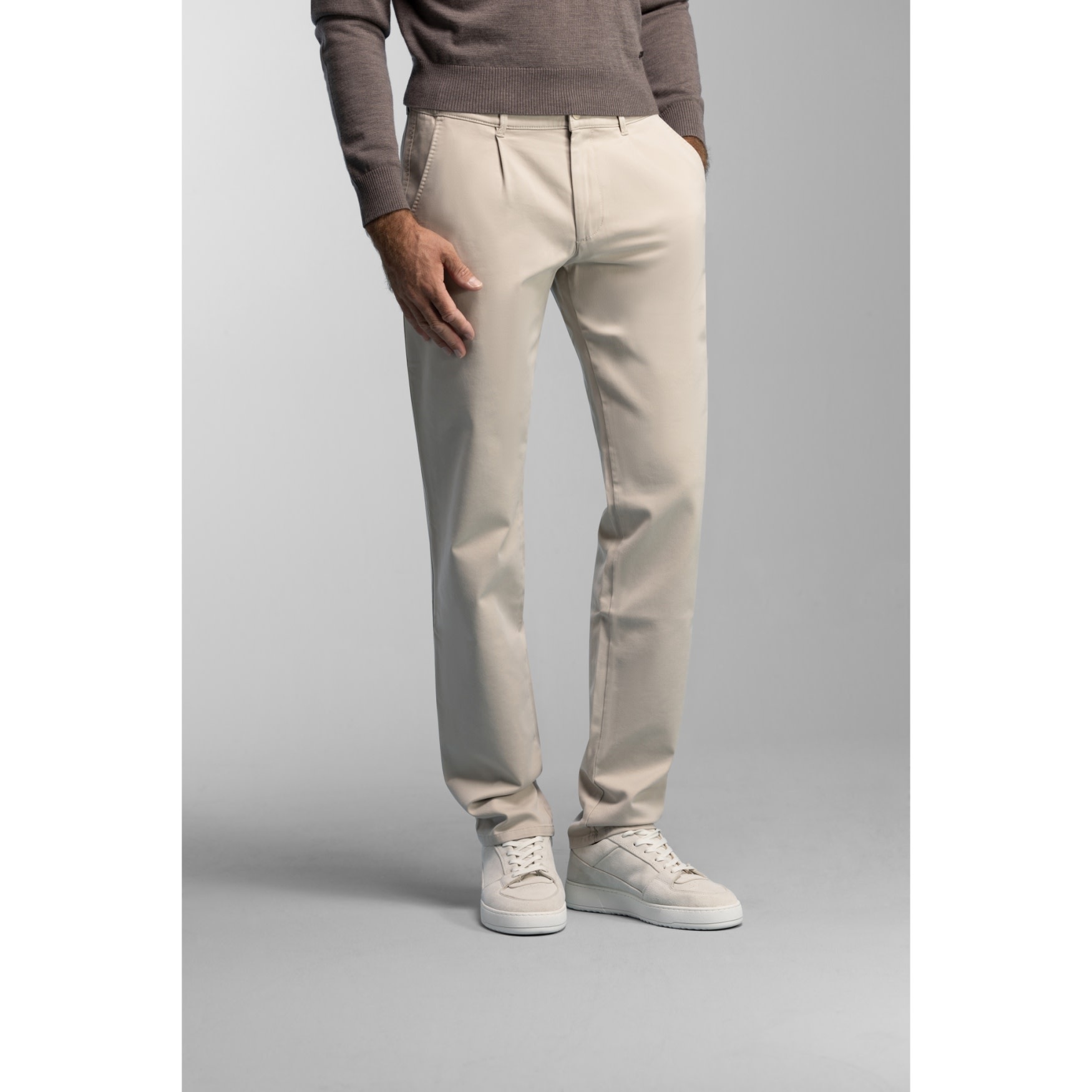 NORTH84  Pleated chino beige