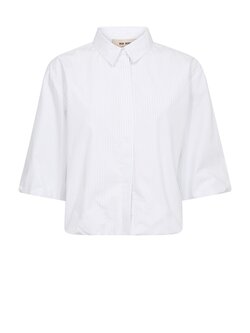 MOS MOSH Maxime Nylah blouse Bright White