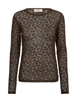 MOS MOSH Loretta Mono Mesh blouse Delicioso