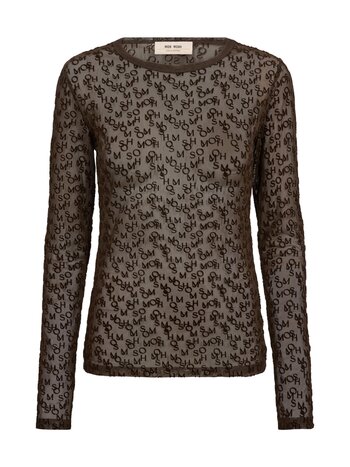 MOS MOSH Loretta Mono Mesh blouse Delicioso