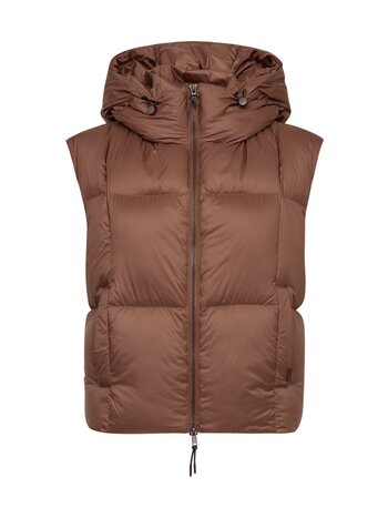 MOS MOSH Kiara Tally donsgilet Downtown Brown