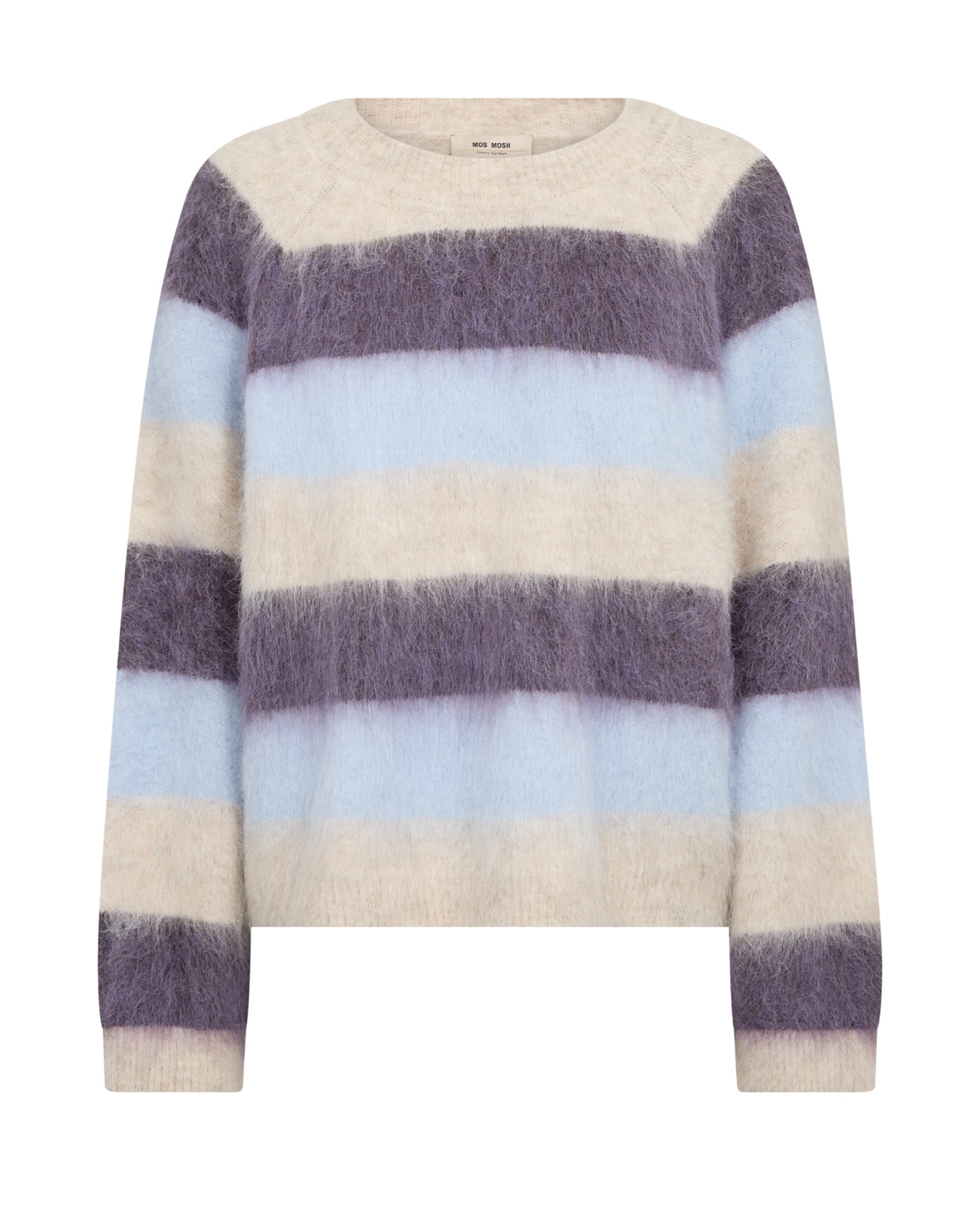MOS MOSH Suvi Stripe trui Sweet Grape