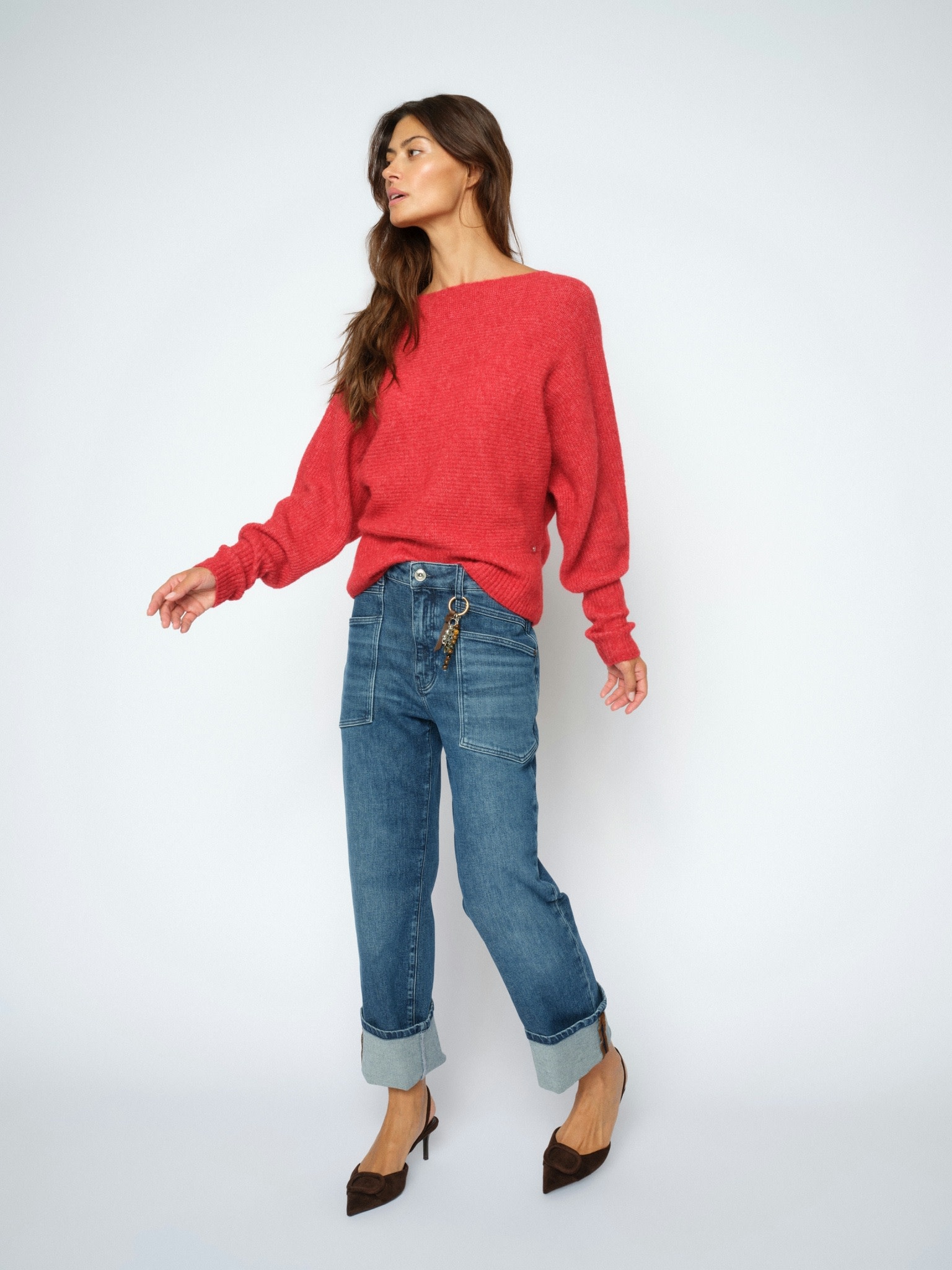 MOS MOSH Rachel Kyoto jeans Blue, lengte 30