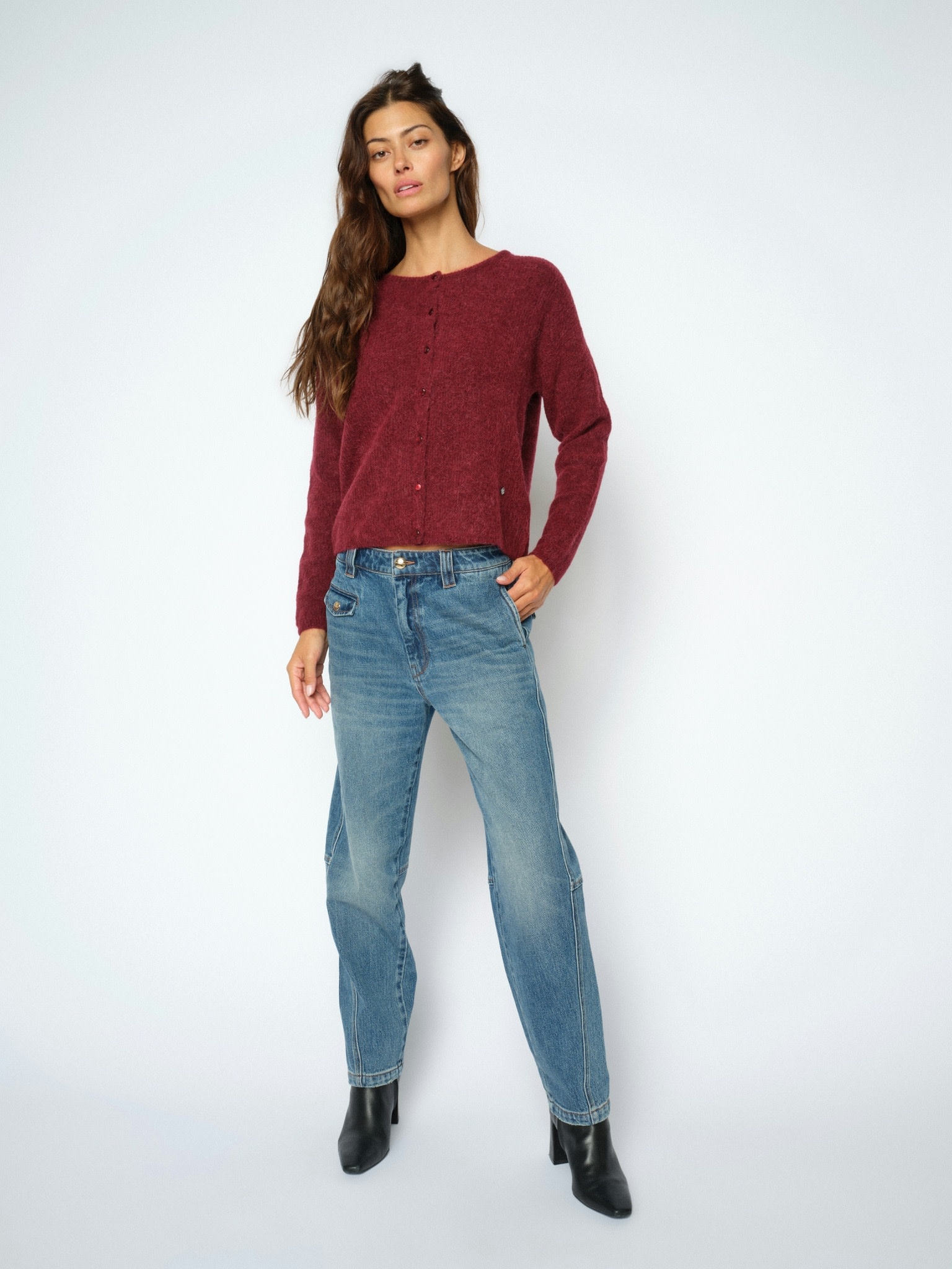 MOS MOSH Aymen Chino Denim jeans Blue, lengte 32